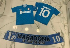 1 maglia MARADONA NAPOLI BUITONI EL PIBE DE ORO + PORTACHIAVI DIEGO armando 