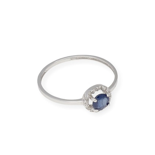Anillo Rubí y Diamantes Oro Blanco Complementos de Mujer Joyería de Moda - Imagen 8 de 13