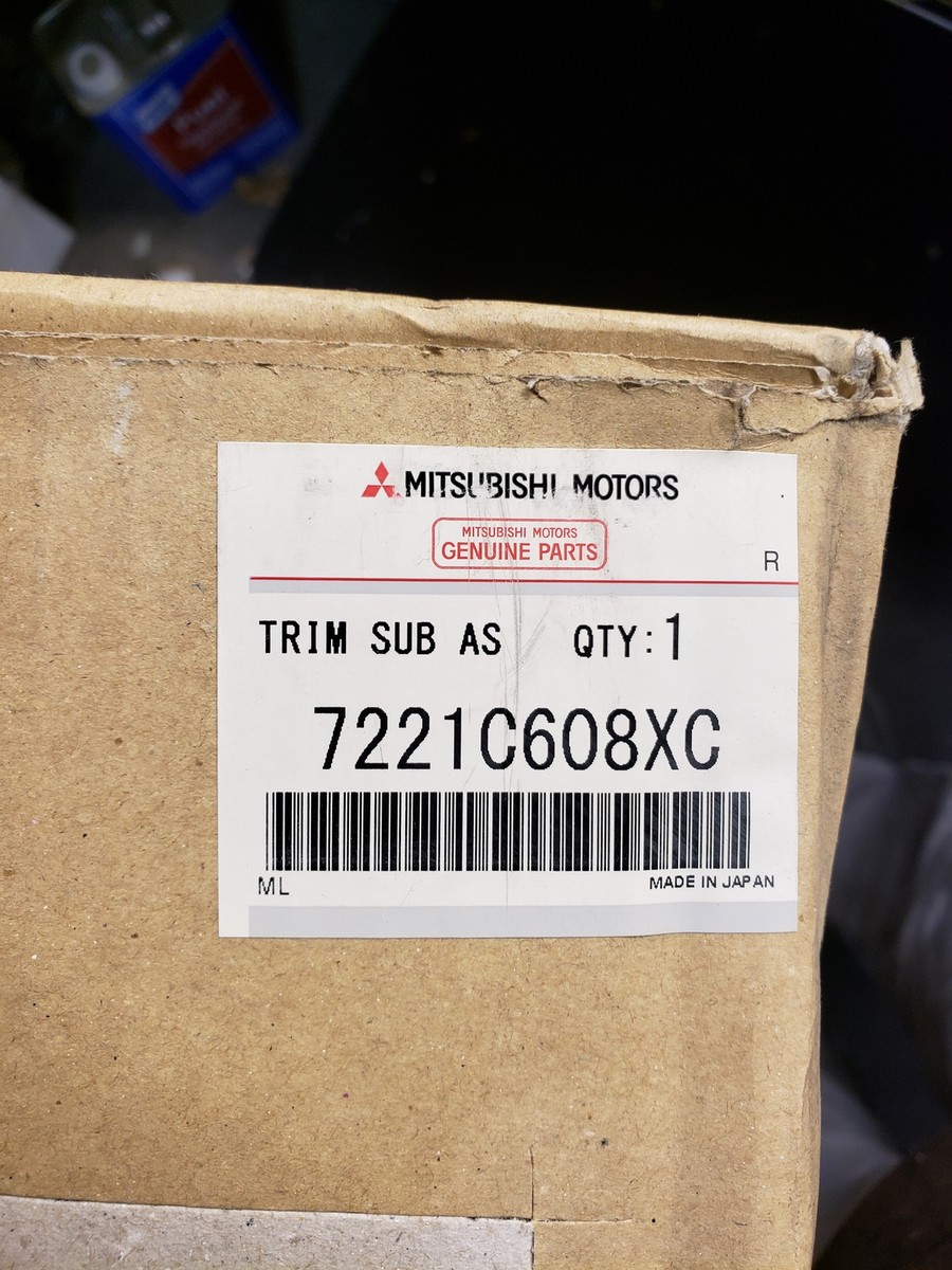 New OEM Mitsubishi Front RH Trim Panel 2008-2017 Lancer Evolution