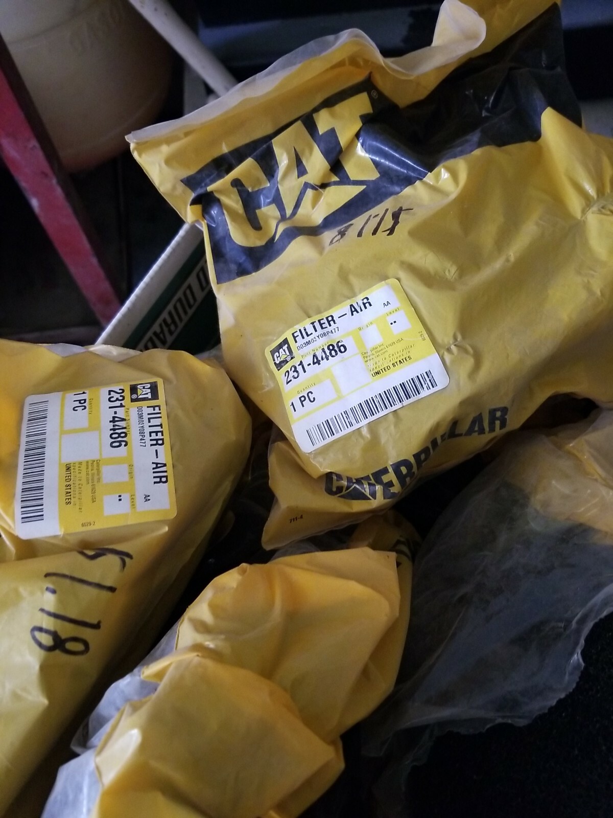 5 Caterpillar LOT 231-4486 OEM Air Filter s | eBay