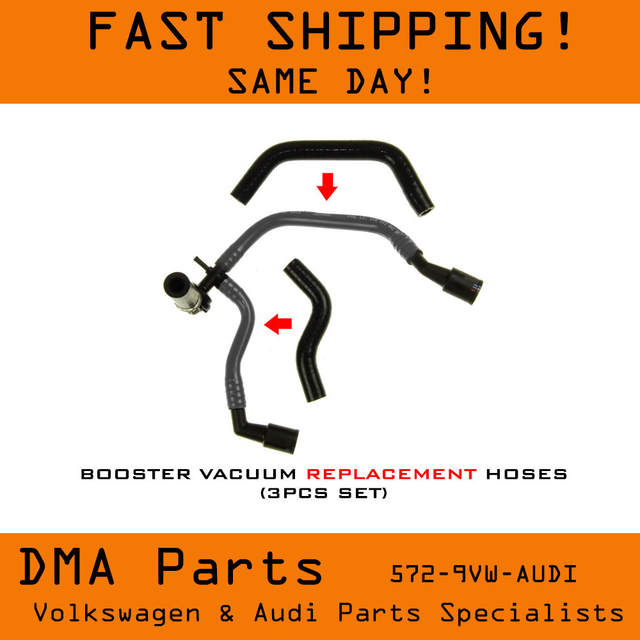 VW Audi Brake Booster Vacuum Vac line Hose 2.0T FSI 2.0 T MK5 MK6 GTI