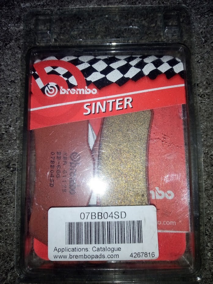 Plaquette de frein moto Brembo SD 07BB04SD en métal fritté