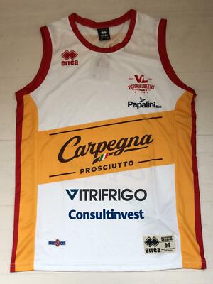 2560/973 ERREA PESARO Basket-Ball 3 Débardeur Maillot Jeu Lba 2021/2022 EUR 81,47 - FR