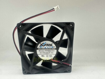 1 PCS  XFAN Fan  RDM8025S1  DC12V 0.16A 8025 80*25MM 2 wire cooling fan