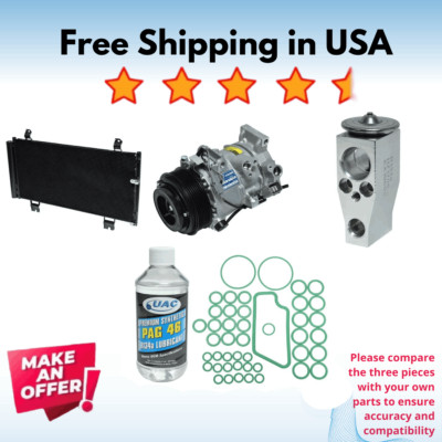 Compressor, Condenser & Valve A/C Fit Lexus IS250 2012-2015, Lexus