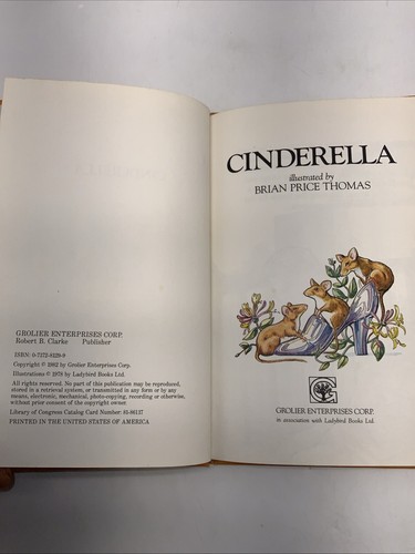 Cinderella, A Fairy Tale Classic Grolier Enterprises 1982 HC - Imagen 8 de 12