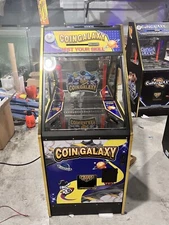 Coin Quarter Pusher Machine W/ Bill Coin Changer & Bonus Hole Blue Heavy Duty