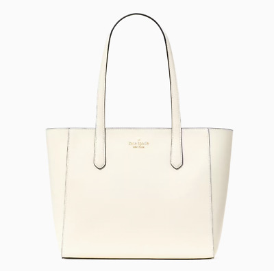 【Kate Spade】Staci Medium Tote レザートートバッグ◆国内発送 New Kate Spade Staci Medium Tote Saffiano Leather Meringue