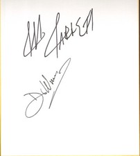 Dr Wagner Jr & Jeff Jarrett Signed Shikishi BAS Beckett COA AAA WWE Autograph