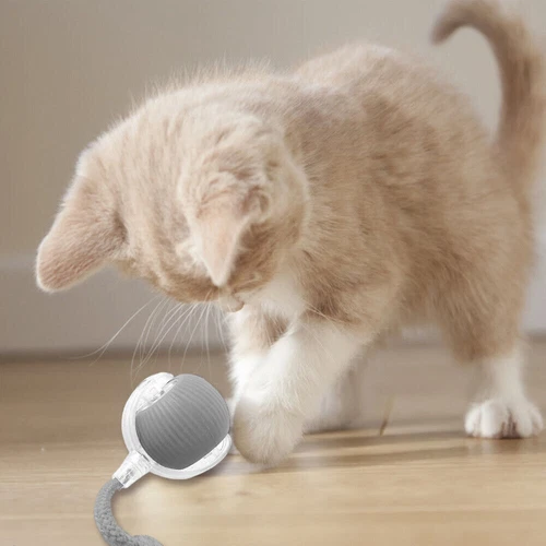 Juguetes interactivos para gatos bola rodante eléctrica mascota juego de gatito móvil automático - Imagen 7 de 20