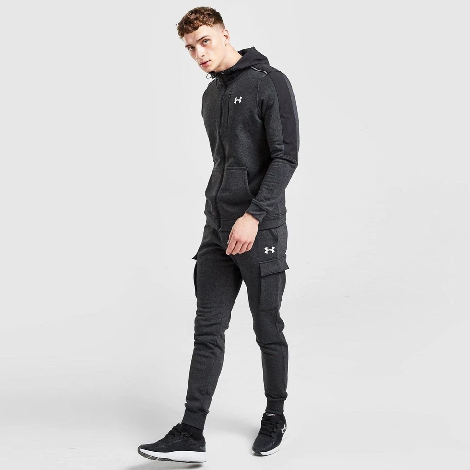 Under Armour Mens Tracksuit Fleece Sportswear Hoodie Joggers Hoody Bottoms Zip - Image 2 of 4
