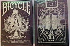Bicycle Reverse Karnival Assassins Playing Cards Deck 3 Gaff Double Back Magic