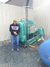 50 HP ROOTS ROTARY LOBE VACUUM BLOWER MODEL 1639 RGS-HVB HIGH VACUUM BOOSTER