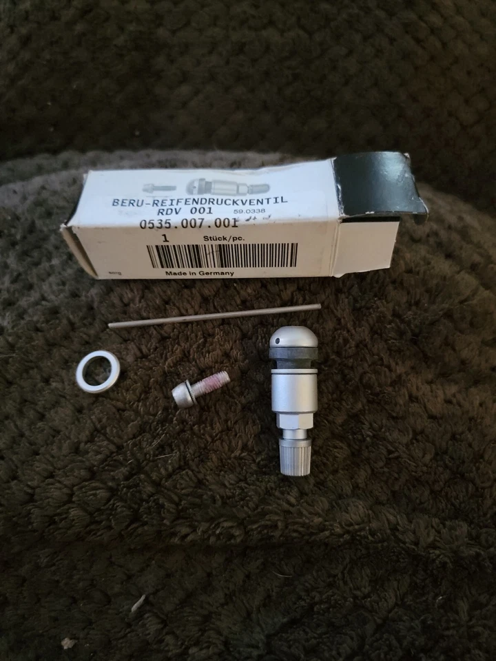 HUF BERU TPMS y vástagos de válvula - plata - 0535.007.001 / 36 11 1 095 375 Foto 3 de 3