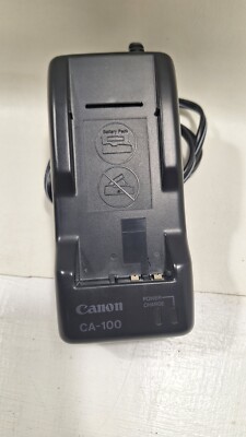 Canon CA-100 Camcorder Battery Charger DC-100 Power Supply Black Tested & Ready