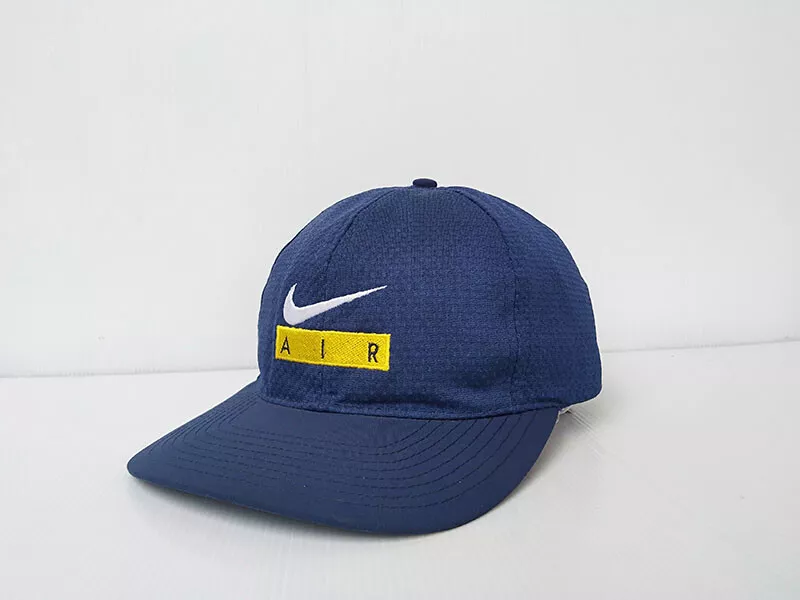 Nike AIR Hat Cap Navy blue Colorful Mesh Snapback BIG LOGO