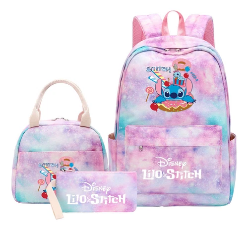 Lilo and Stitch Teenage Student Girls School Bag Three Piece Backpack Set - Picture 27 of 53