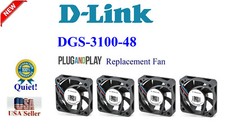 4x new Quiet Replacement Fans for D-Link DGS-3100-48