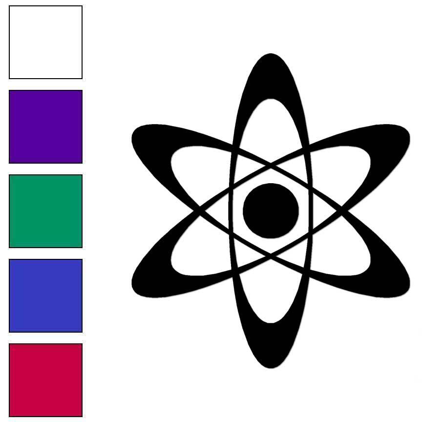 Atom Physics, Vinyl Decal Sticker, Multiple Colors & Sizes #6749 | eBay