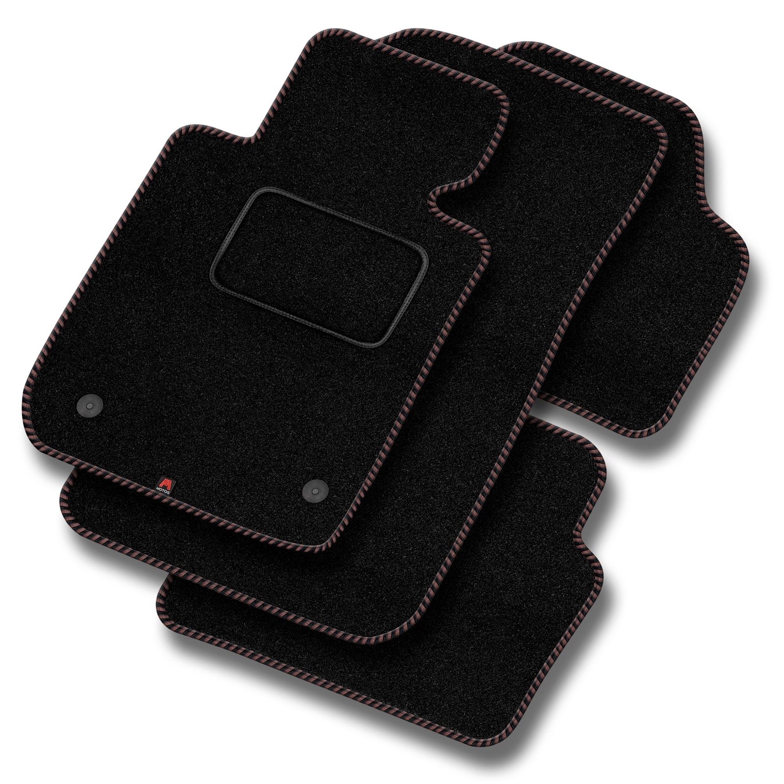 Tapis de sol Polo III velours STREAK marron haute densité de protection premium