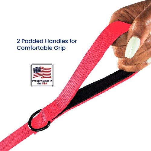 Dog Leash Dual Padded Handles Poop Bag "The Bulk" USA MADE Lifetime Warranty - Picture 14 of 40