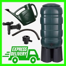 Outdoor Strong Traditional Water Butt Barrel & Watering Can With Sprinkler Head