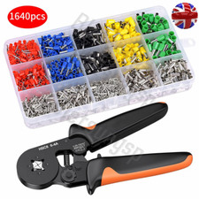 1640Pcs Crimp Tool W/ Bootlace Ferrule Crimper Plier Car Wire Terminal Connector