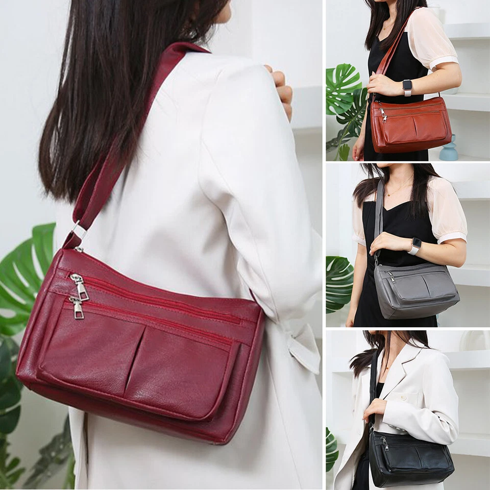 Damen-Umhängetaschen Handtasche Handy-Umhängetasche Geldbörse Pu-Leder Z - Bild 4 von 4
