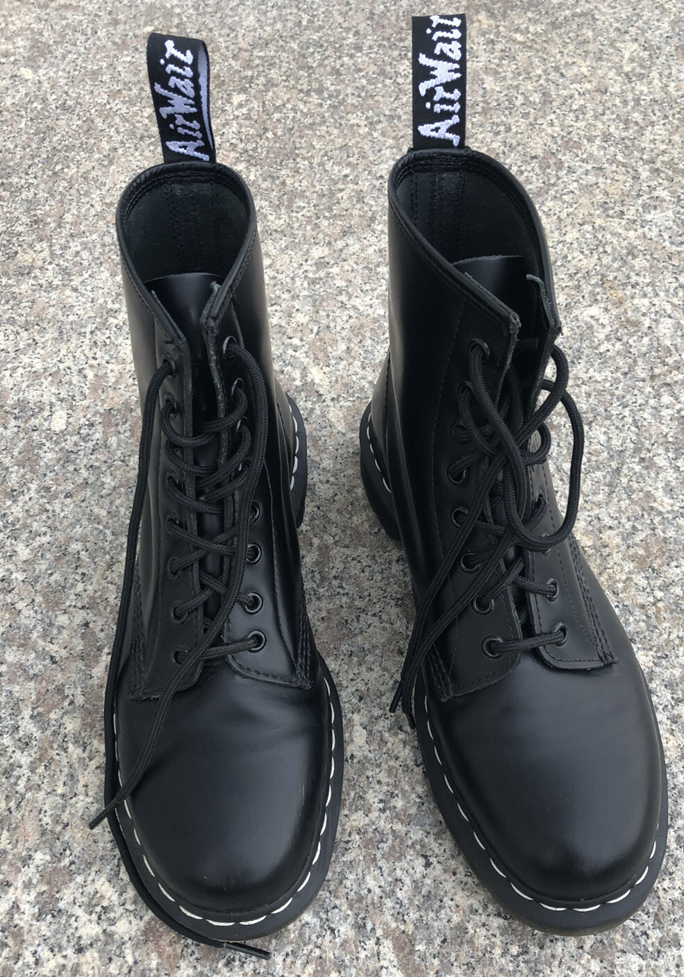 Dr. Martens 1460 WS 8 EYE BOOT BLACK SMOOTH | Womens Boots • Alexandreelaiuy