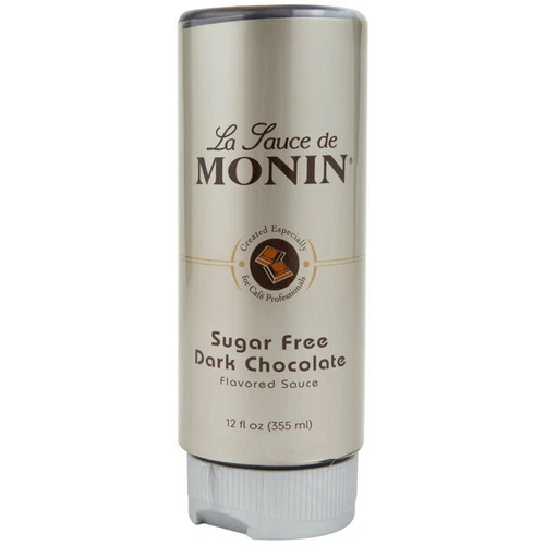 Monin 12 fl. oz. Sugar Free Dark Chocolate Flavoring Sauce