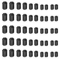 50pcs Ferrite Ring Core Ferrite Beads Clip Rfi Emi Noise Suppressor Cable Clip F
