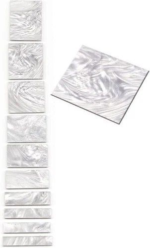 StewMac Pearloid Inlay Compatible with Gibson Les Paul Custom - 10-Piece Set