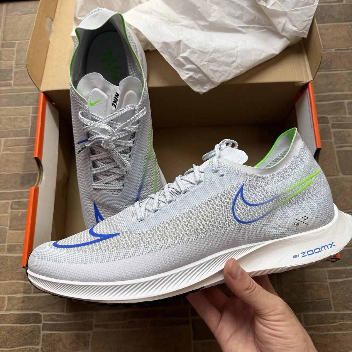 Nike ZoomX Streakfly Grey Racer Blue for Sale | Authenticity  display picture 2