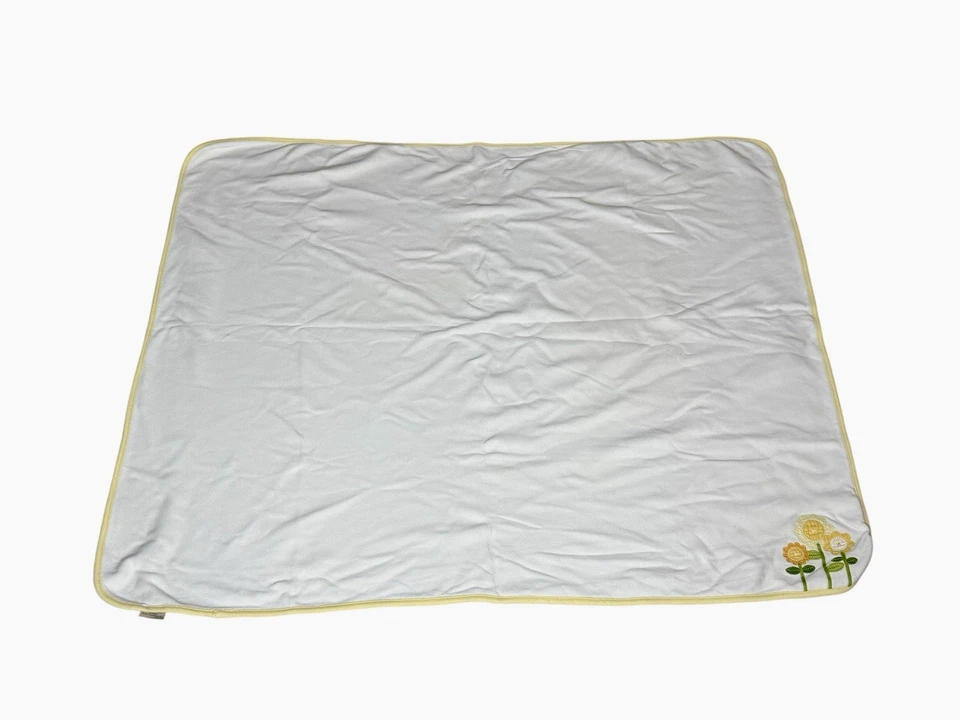 Manta para bebé Gymboree blanca/amarilla girasoles días soleados por delante difícil de encontrar Foto 3 de 4