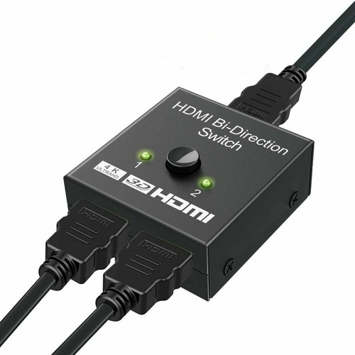 Bi-Direction HDMI 2.0 Switch Switcher Splitter Hub HDCP 4K 3D 2x1 1x2 In Out
