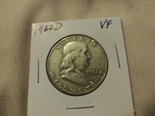 1962D FRANKLIN  HALF DOLLAR-YOU DECIDE GRADE--FREE SHIP