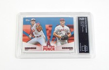 2023 Topps One Two Punch Blue Shohei Ohtani #12P-23 Arena Club Grading 9