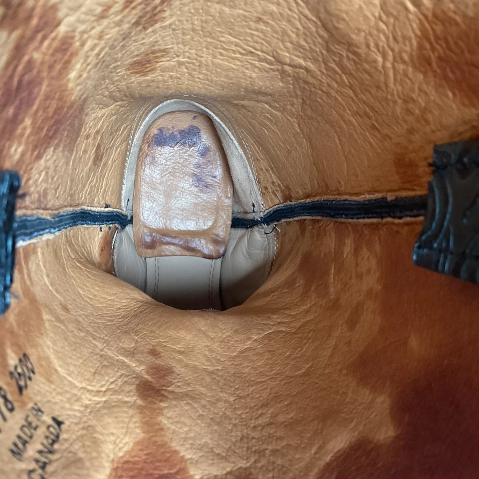 Botas de Vaquera Boulet Tooled Avestruz Pluma 7 C Punta Cuadrada Exóticas Foto 4 de 4