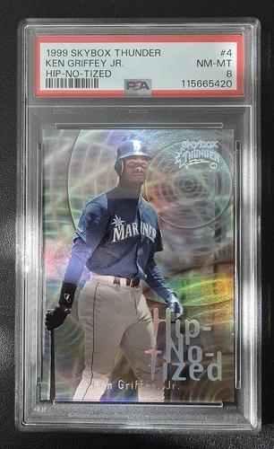 1999 Skybox Thunder #4 Ken Griffey Jr  Hip-No-Tized PSA 8 Low Pop