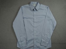 Brooks Brothers Shirt Mens 15.5 34 Blue Regent 1818 Supima Cotton Non Iron