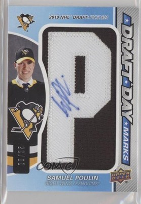 2022-23 SP Game Used Draft Day Marks 28/35 Samuel Poulin Rookie Auto RC 01jj
