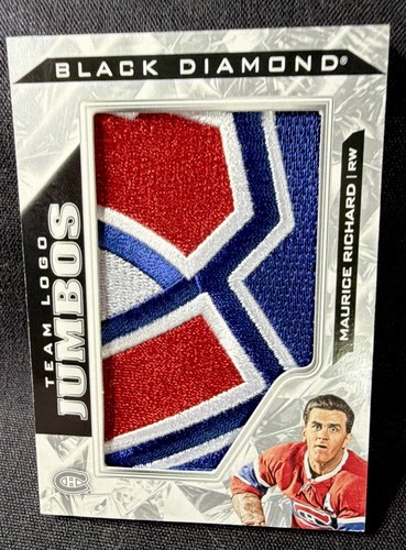 Maurice Richard #TL-MR 2024 Upper Deck Black Diamond Team Logo Jumbo Patch Puzzle card