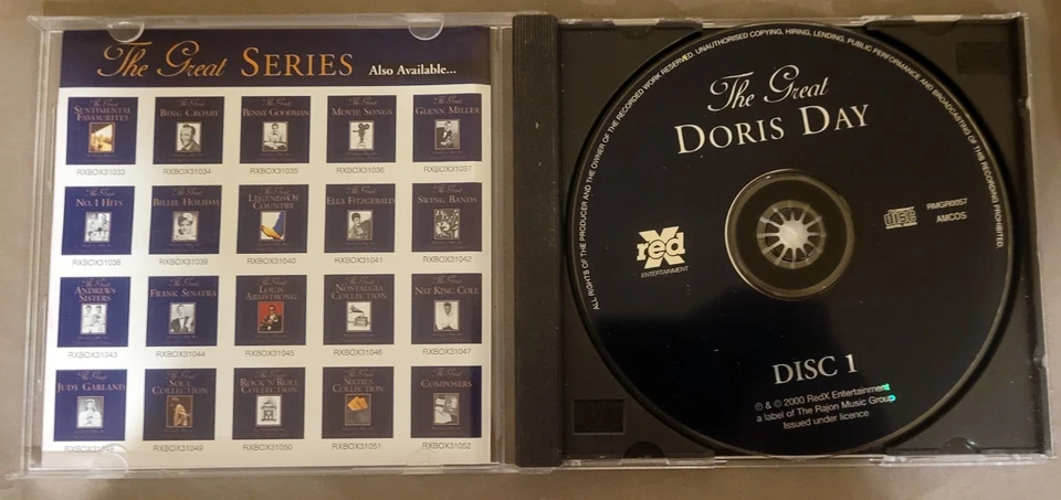 Doris Day The Great Doris Day Disc 1 (CD, 2000) 16 Track Album LIKE NEW! - Image 2 of 4