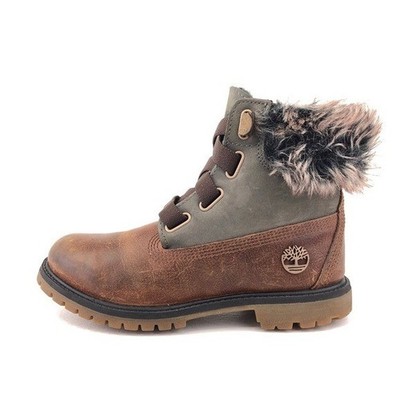 Timberland 6'' Premium WP Convenience Winter Boots Womens Size 7 Brown Leather