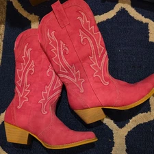 Rollda Cowboy Boots for Women Cowgirl Boots Ladies Western Embroidery Size 7