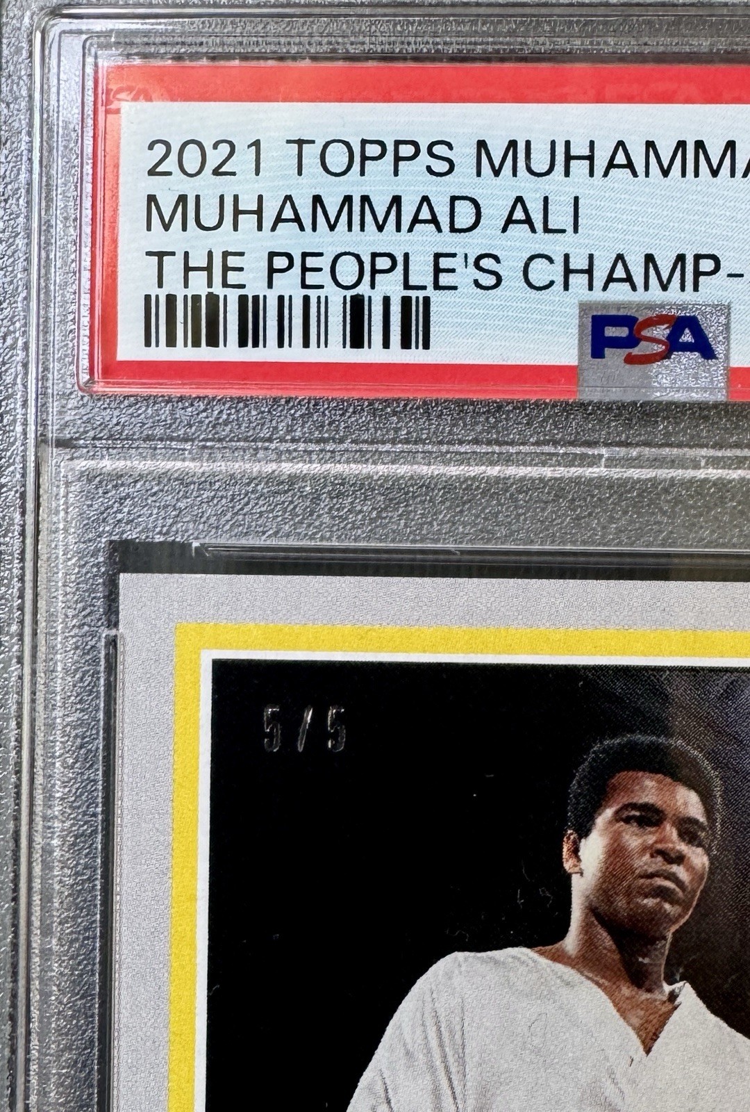 2021 Topps Muhammad Ali The Peoples Champ #51 Ali vs Foreman - Silver /5, PSA 10 view 2