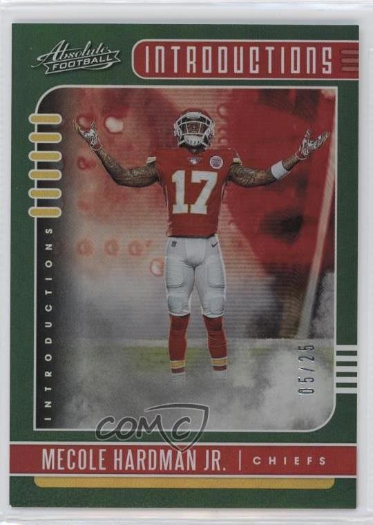 Mecole Hardman Panini Absolute Introductions #15 Green