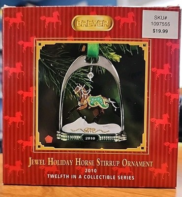 Breyer Jewel Holiday Horse Stirrup Ornament 2010