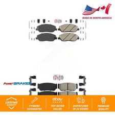 Front Ceramic Rear Semi-Metallic Disc Brake Pads Kit For Hyundai Entourage Kia