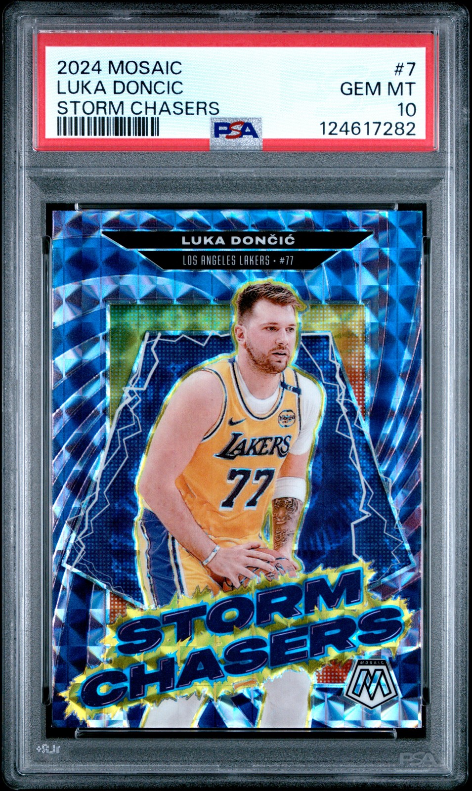 2024 PANINI MOSAIC STORM CHASERS #7 LUKA DONCIC PSA 10